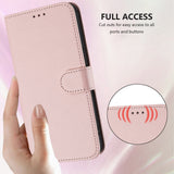 iPhone 18 Pro Max / 17 Pro Max EIDERWOOD Faux Leather Flip Case with Strap - Pink