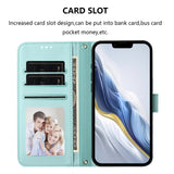 iPhone 18 Pro Max / 17 Pro Max EIDERWOOD Faux Leather Flip Case with Strap - Light Blue