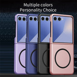 EIDERWOOD Samsung Galaxy Z Flip7 Matte Hard Plastic Case - MagSafe Compatible - Pink