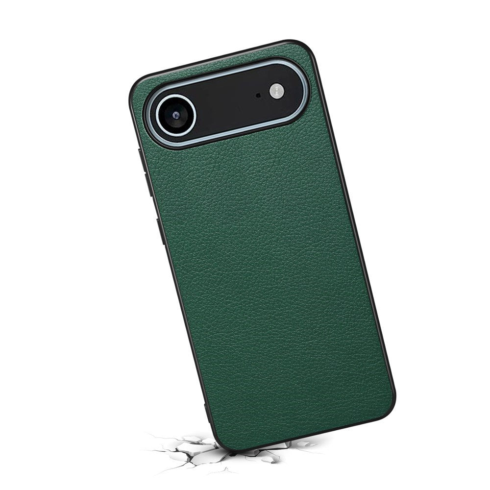 EIDERWOOD iPhone Air Hybrid Plastic Case with Leather Texture - Green