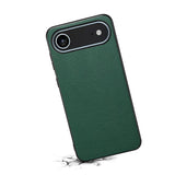 EIDERWOOD iPhone Air Hybrid Plastic Case with Leather Texture - Green