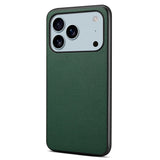 EIDERWOOD iPhone 17 Pro Max Hybrid Plastic Case with Leather Texture - Green