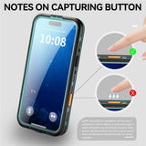 EIDERWOOD iPhone Air Waterproof Craftsman Case with Screen Protector & Strap - MagSafe Compatible - Black