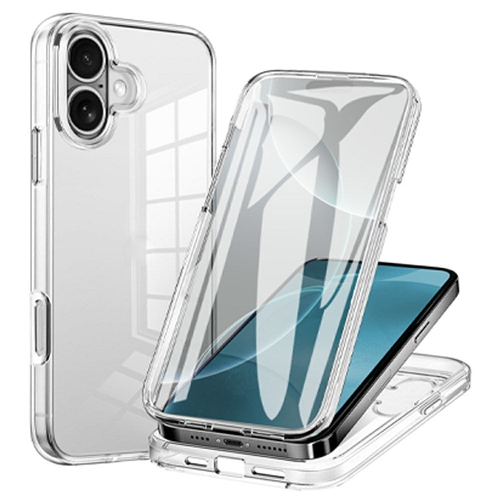 EIDERWOOD iPhone 17 Hybrid Case with Built-in Screen Protector - Transparent