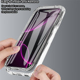 EIDERWOOD iPhone 17 Pro Hybrid Case with Built-in Screen Protector - Transparent