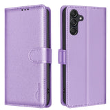 EIDERWOOD Samsung Galaxy S25 FE Faux Leather Flip Case with Stand Function & Card Holder - Purple