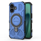 EIDERWOOD iPhone 17 Tough Case with Magnetic Kickstand - MagSafe Compatible - Blue