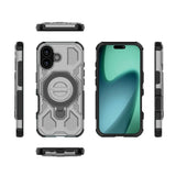 EIDERWOOD iPhone 17 Tough Case with Magnetic Kickstand - MagSafe Compatible - Grey