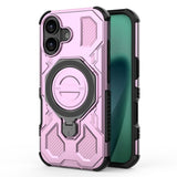 EIDERWOOD iPhone 17 Tough Case with Magnetic Kickstand - MagSafe Compatible - Pink