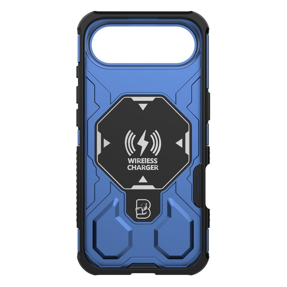 EIDERWOOD iPhone Air Tough Case with Magnetic Kickstand - MagSafe Compatible - Blue