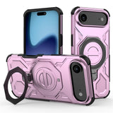 EIDERWOOD iPhone Air Tough Case with Magnetic Kickstand - MagSafe Compatible - Pink