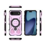 EIDERWOOD iPhone Air Tough Case with Magnetic Kickstand - MagSafe Compatible - Pink
