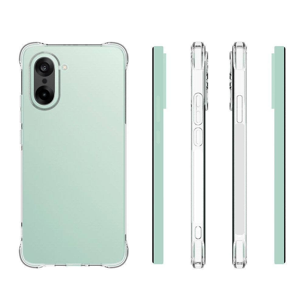 EIDERWOOD OnePlus Nord CE5 Plastic Case with Shock Absorbing Corners - Transparent