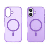 EIDERWOOD iPhone 17 Hybrid Plastic Case - MagSafe Compatible - Matt Transparent / Purple
