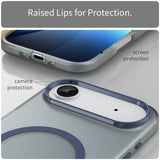 EIDERWOOD iPhone Air Hybrid Plastic Case - MagSafe Compatible - Matt Transparent / Dark Blue