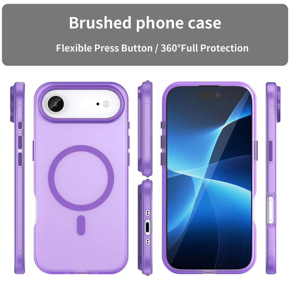 EIDERWOOD iPhone Air Hybrid Plastic Case - MagSafe Compatible - Matt Transparent / Purple
