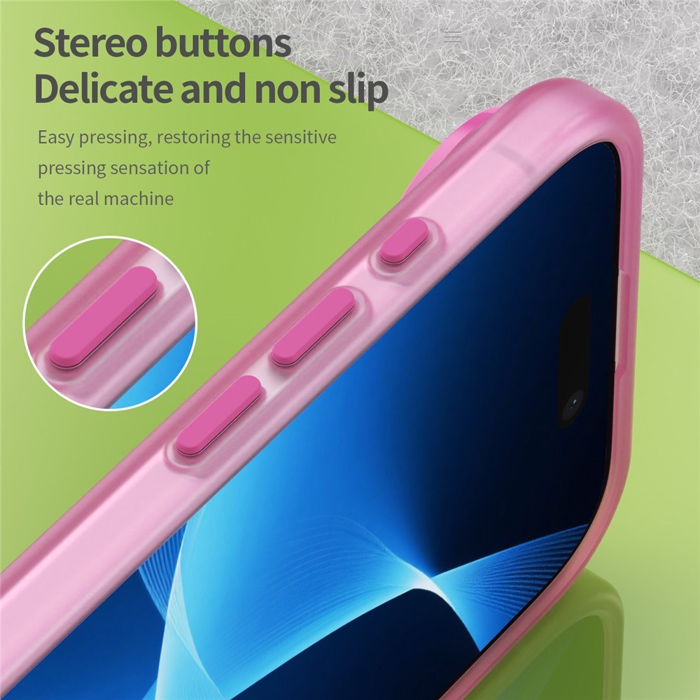 EIDERWOOD iPhone Air Hybrid Plastic Case - MagSafe Compatible - Matt Transparent / Pink