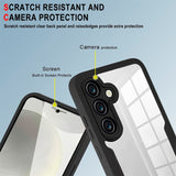 EIDERWOOD Samsung Galaxy S25 FE 2-in-1 Plastic Case with Built-In Screen Protector - Purple