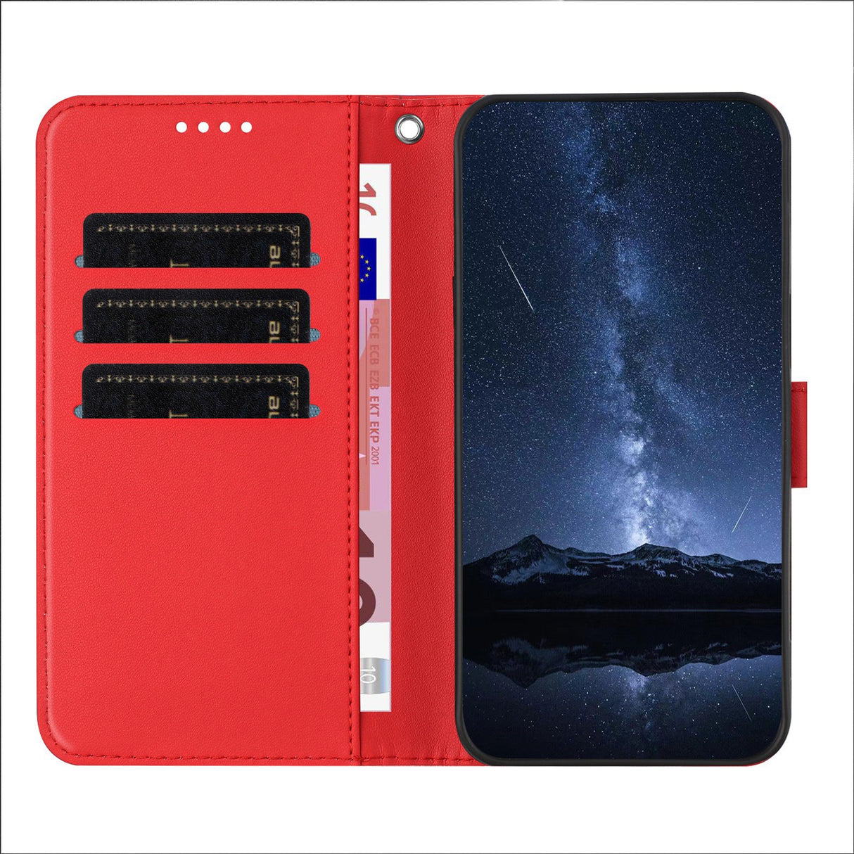Nothing CMF Phone 2 Pro EIDERWOOD Leather Flip Case w. Wallet - Red