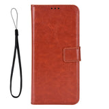 EIDERWOOD Motorola Moto G86 Power Faux Leather Flip Case with Card Holder & Stand Function - Brown