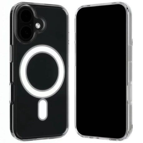 iPhone 17 Hybrid Case incl. 2 x Screen Protector - MagSafe Compatible - Transparent / White