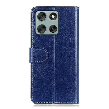 EIDERWOOD Motorola Moto G56 Faux Leather Flip Case with Cardholder & Stand Function - Blue