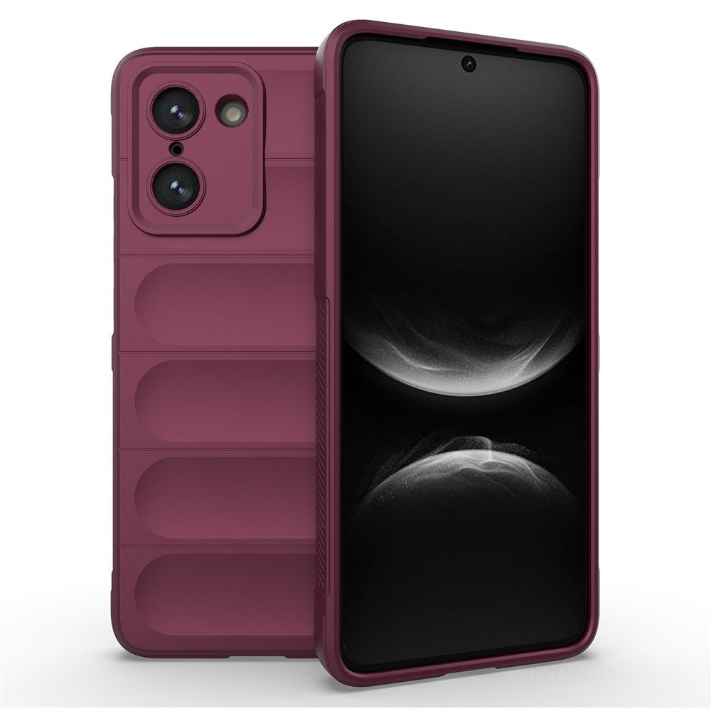 EIDERWOOD OnePlus Nord CE5 Flexible Plastic Case - Dark Red