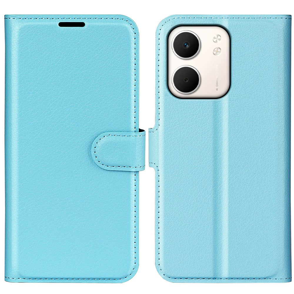 Oppo A5x (5G) / Oppo A5x (4G) EIDERWOOD Leather Flip Case with Card Holder & Stand Function - Blue