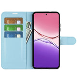 Oppo A5x (5G) / Oppo A5x (4G) EIDERWOOD Leather Flip Case with Card Holder & Stand Function - Blue