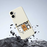 iPhone 17 Flexible Plastic Case with Animal Pattern - Beige