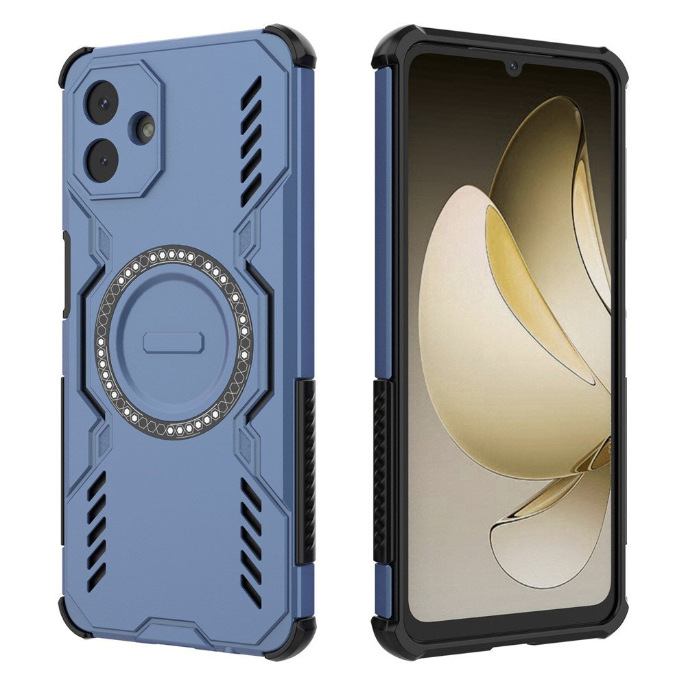 EIDERWOOD Samsung Galaxy A07 Craftsman Case with Heat Dissipation - MagSafe Compatible - Blue