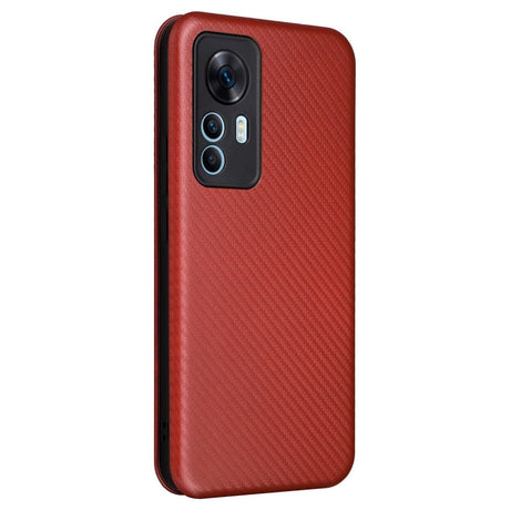 Xiaomi 12T / 12T Pro Carbon Fiber Flexible Plastic Case - Red