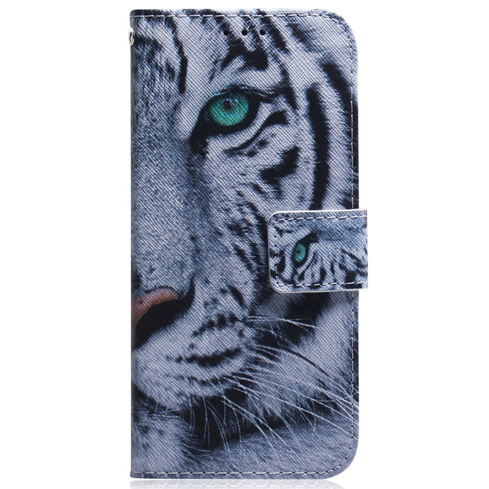 EIDERWOOD Samsung Galaxy S25 FE Faux Leather Flip Case with Design - Tiger