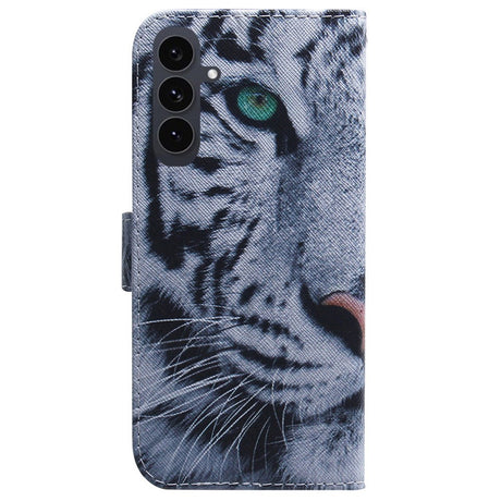 EIDERWOOD Samsung Galaxy S25 FE Faux Leather Flip Case with Design - Tiger