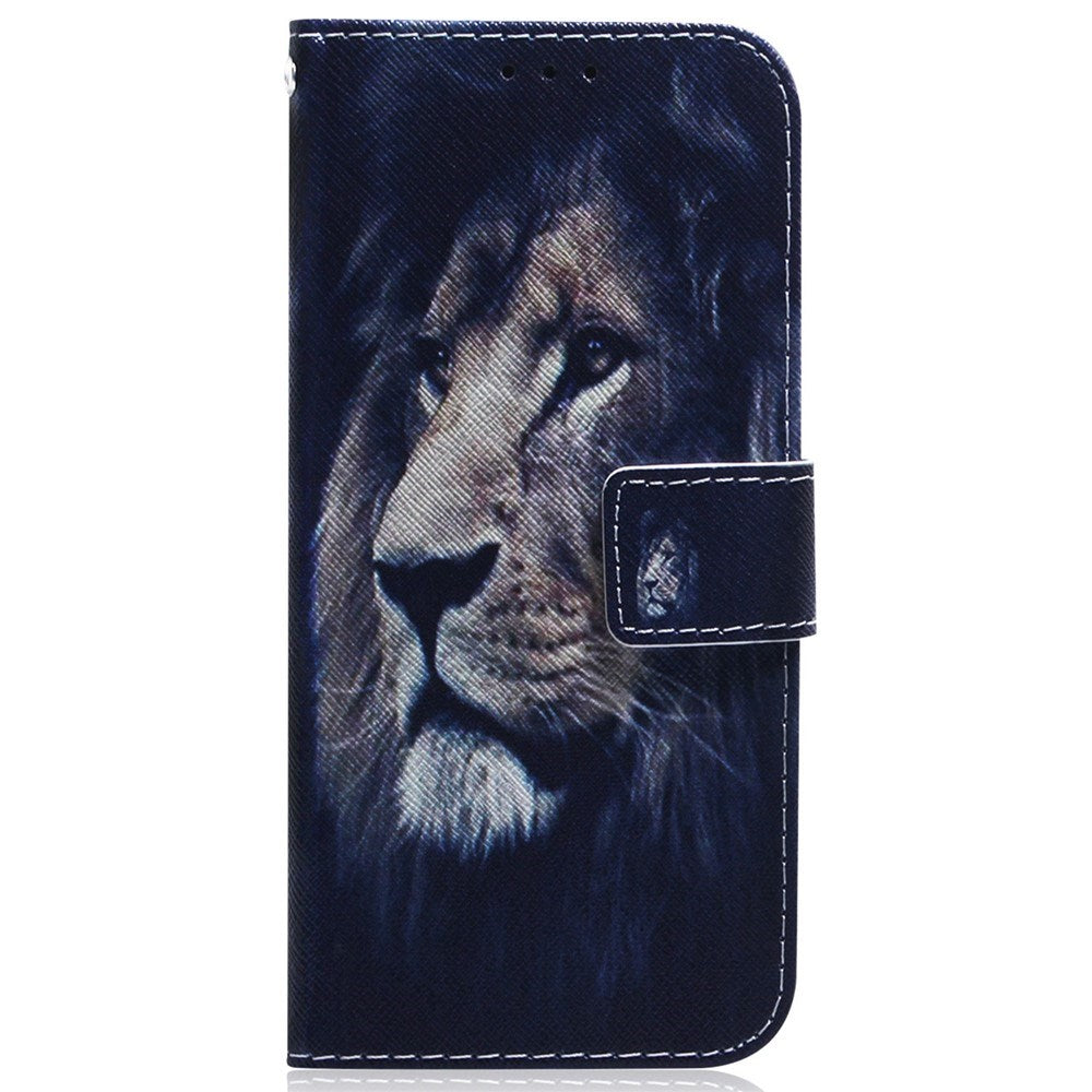 EIDERWOOD Samsung Galaxy S25 FE Faux Leather Flip Case with Design - Lion