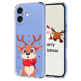 EIDERWOOD iPhone 17 Flexible Plastic Christmas Case with Motif - Transparent / Reindeer