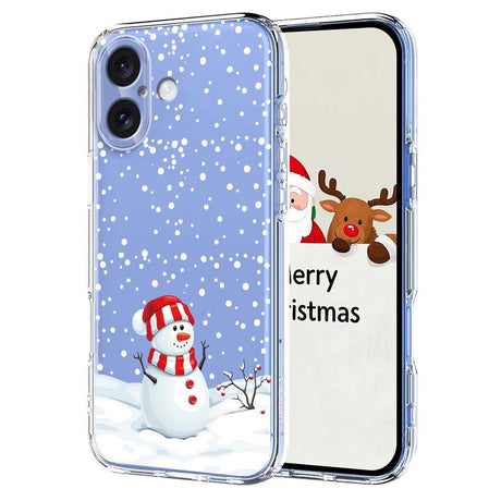 EIDERWOOD iPhone 17 Flexible Plastic Christmas Case with Motif - Transparent / Snowman