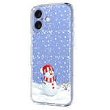 EIDERWOOD iPhone 17 Flexible Plastic Christmas Case with Motif - Transparent / Snowman