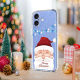 EIDERWOOD iPhone 17 Flexible Plastic Christmas Case with Motif - Transparent / Santa Claus