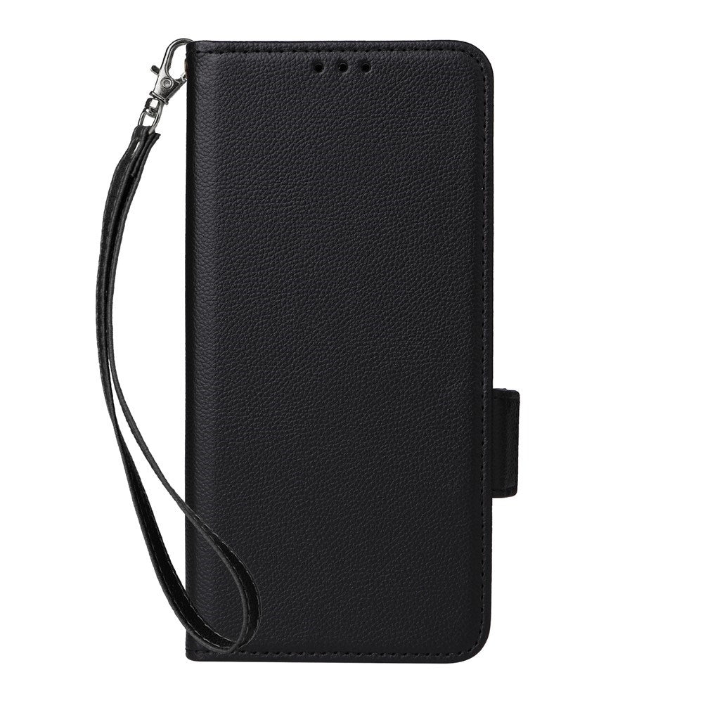 Fairphone (Gen. 6+ / Gen. 6) EIDERWOOD Artificial Leather Flip Case with Strap - Black