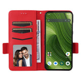 Fairphone (Gen. 6+ / Gen. 6) EIDERWOOD Artificial Leather Flip Case with Strap - Red