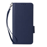 Fairphone (Gen. 6+ / Gen. 6) EIDERWOOD Artificial Leather Flip Case with Strap - Dark Blue