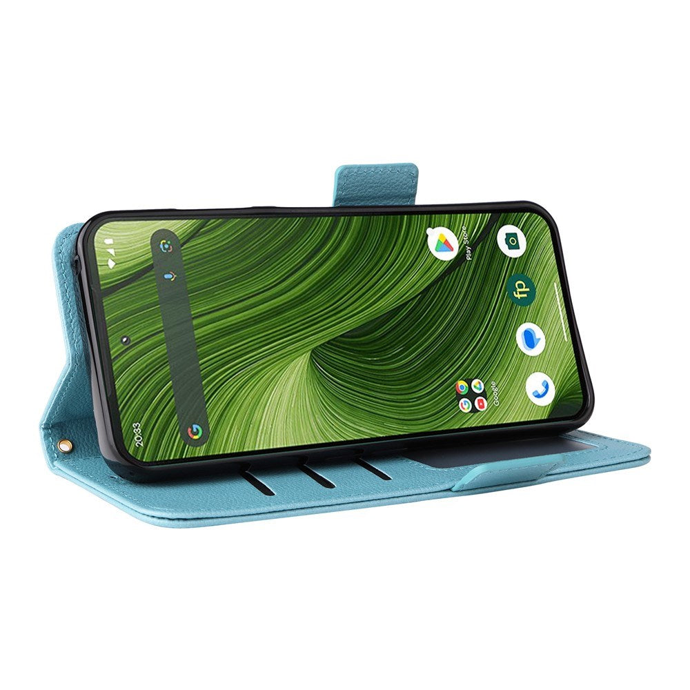 Fairphone (Gen. 6+ / Gen. 6) EIDERWOOD Artificial Leather Flip Case with Strap - Blue