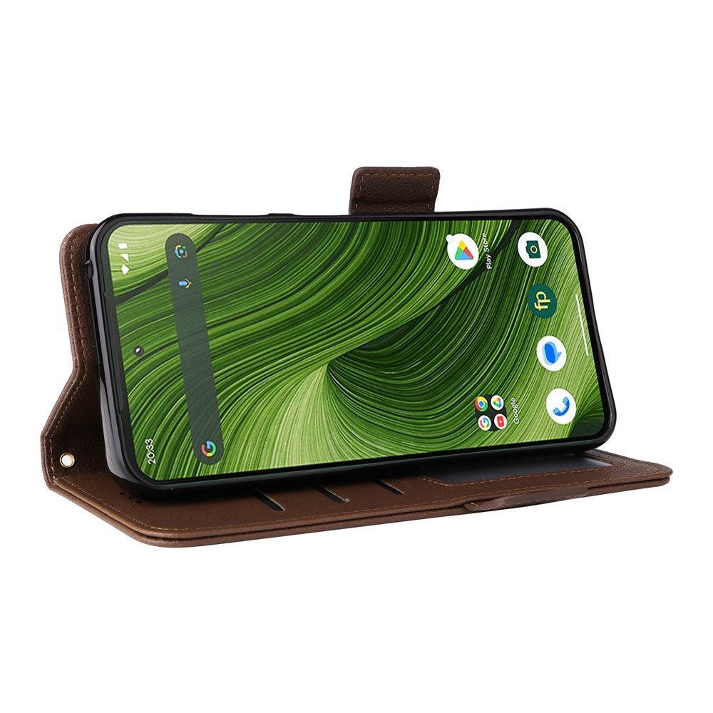 Fairphone (Gen. 6+ / Gen. 6) EIDERWOOD Artificial Leather Flip Case with Strap - Brown
