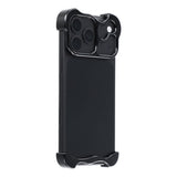 iPhone 17 Pro Max Two-Piece Metal Bumper Case - Black