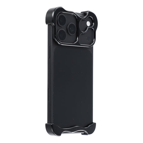 iPhone 17 Pro Max Two-Piece Metal Bumper Case - Black