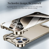 iPhone 17 Pro Max Two-Piece Metal Bumper Case - Orange