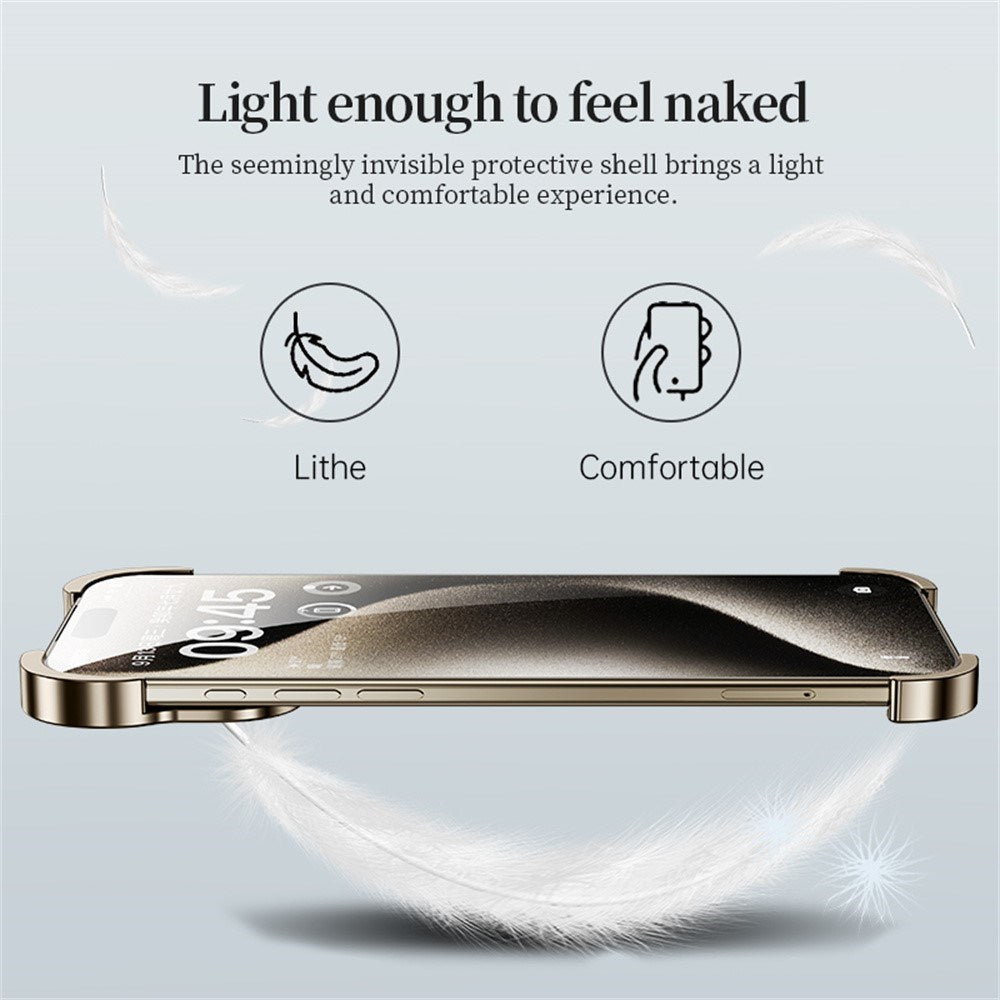 iPhone 17 Pro Max Two-Piece Metal Bumper Case - Orange