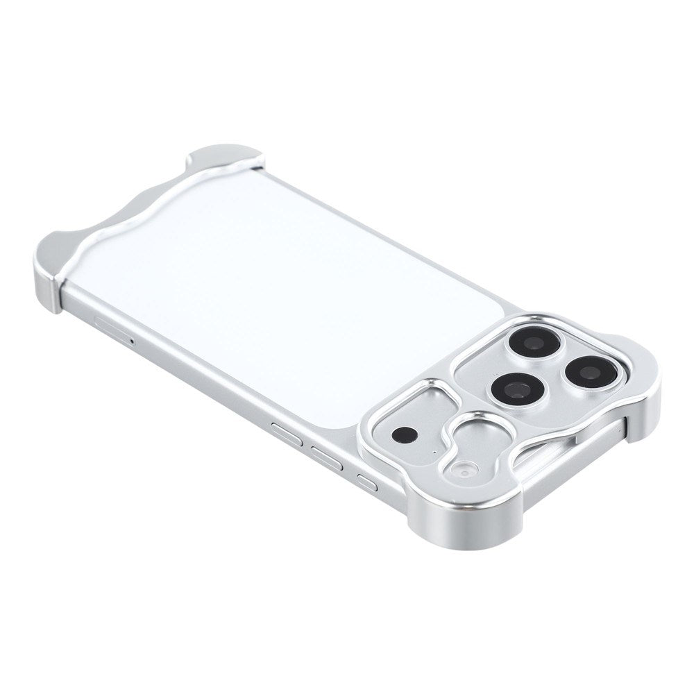 iPhone 17 Pro Max Two-Piece Metal Bumper Case - Silver