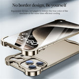 iPhone 17 Pro Max Two-Piece Metal Bumper Case - Silver